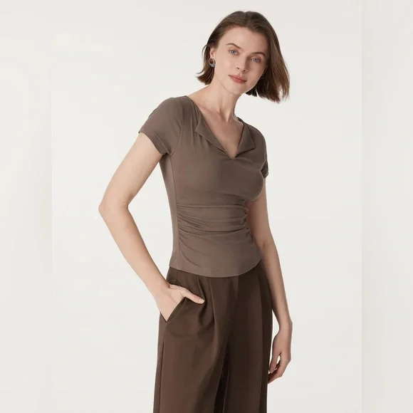 OGL V-neck Side Brami Tee NWT - Picture 3 of 10